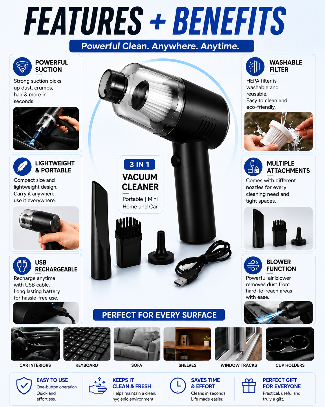 Portable Vacuum Cleaner