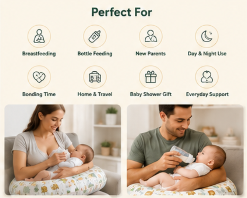 ComfortNest Baby Nursing Pillow